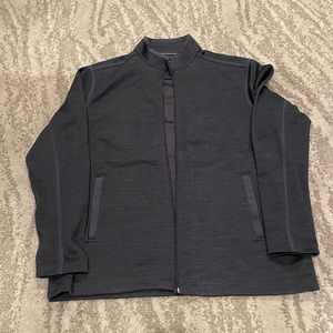 Johnston Murphy navy zip up performance sweater NWOT